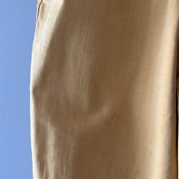 Ann Taylor LOFT Plus yellow skinny jeans raw hem size 18 - Picture 9 of 9